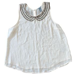 Charlotte Russe Dressy Embellished Bib Blouse